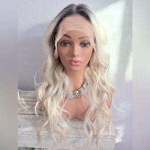 Martini Wigs - White Lightning-Blonde Lace Front Wig
